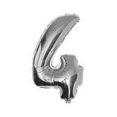 GLOBO METALICO 32" PLATEADO #4